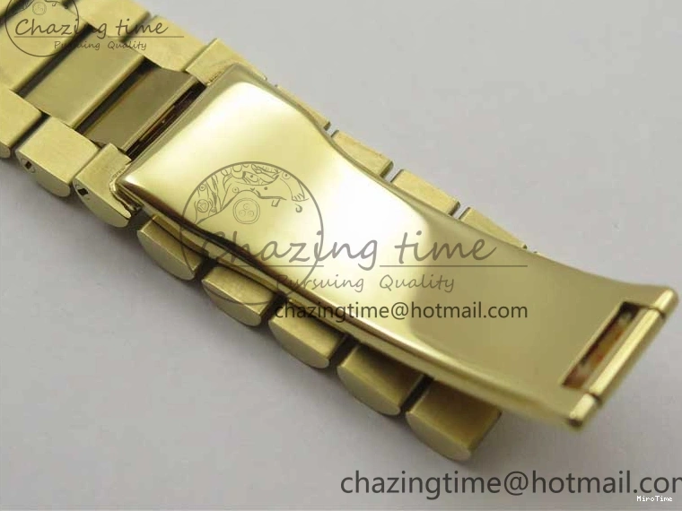 MiroTime 0220 Day-Date 40mm 228239 BP New Dial Version 904 YG Silver Roman Markers Dial on SS President Bracelet A Popular 2806